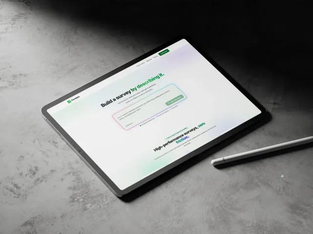 Formlark survey builder interface and product screens