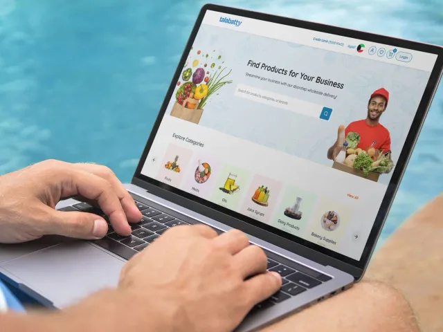 Talabatty wholesale grocery ordering interface